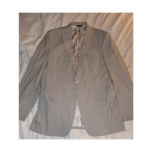 Banana Republic Cotton One Button Blazer Sportscoat 42R Striped Tailored fit